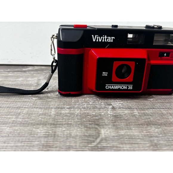 Vivitar Champion 35 Film Camera 35mm Point And Shoot 38mm Lens Black - Picture 2 of 6